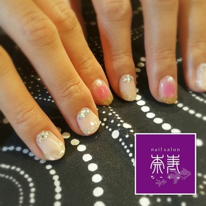 チークネイル×シェルアート